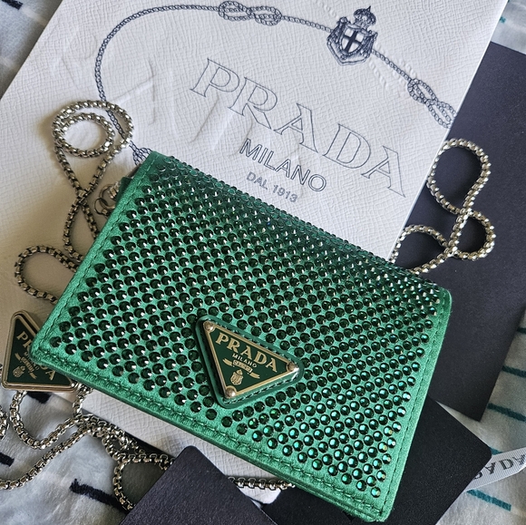 Prada logo-plaque cardholder/mini bag - Picture 3 of 17